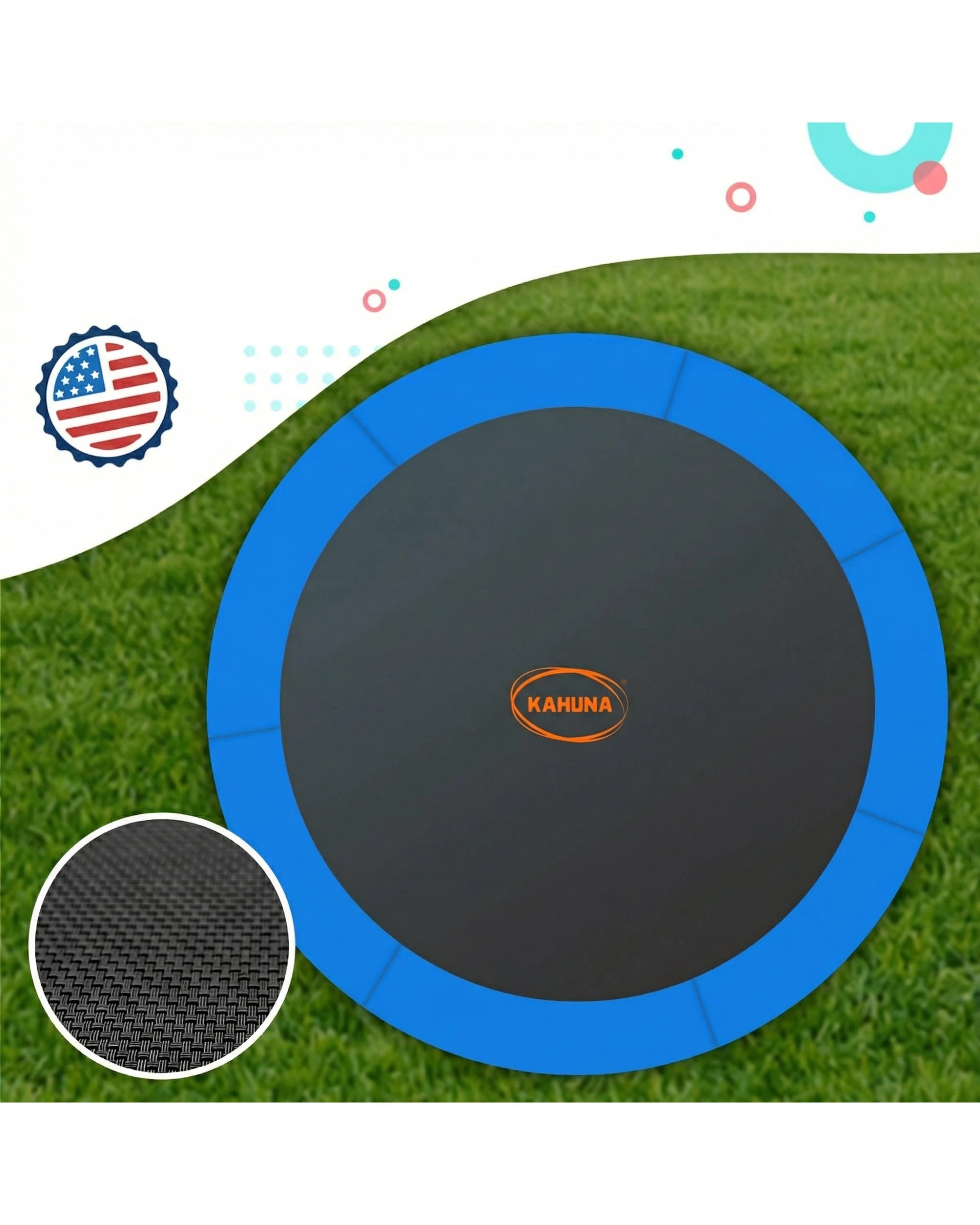 3 Kahuna Blizzard 16 ft Trampoline with Basketball, 3 of 9