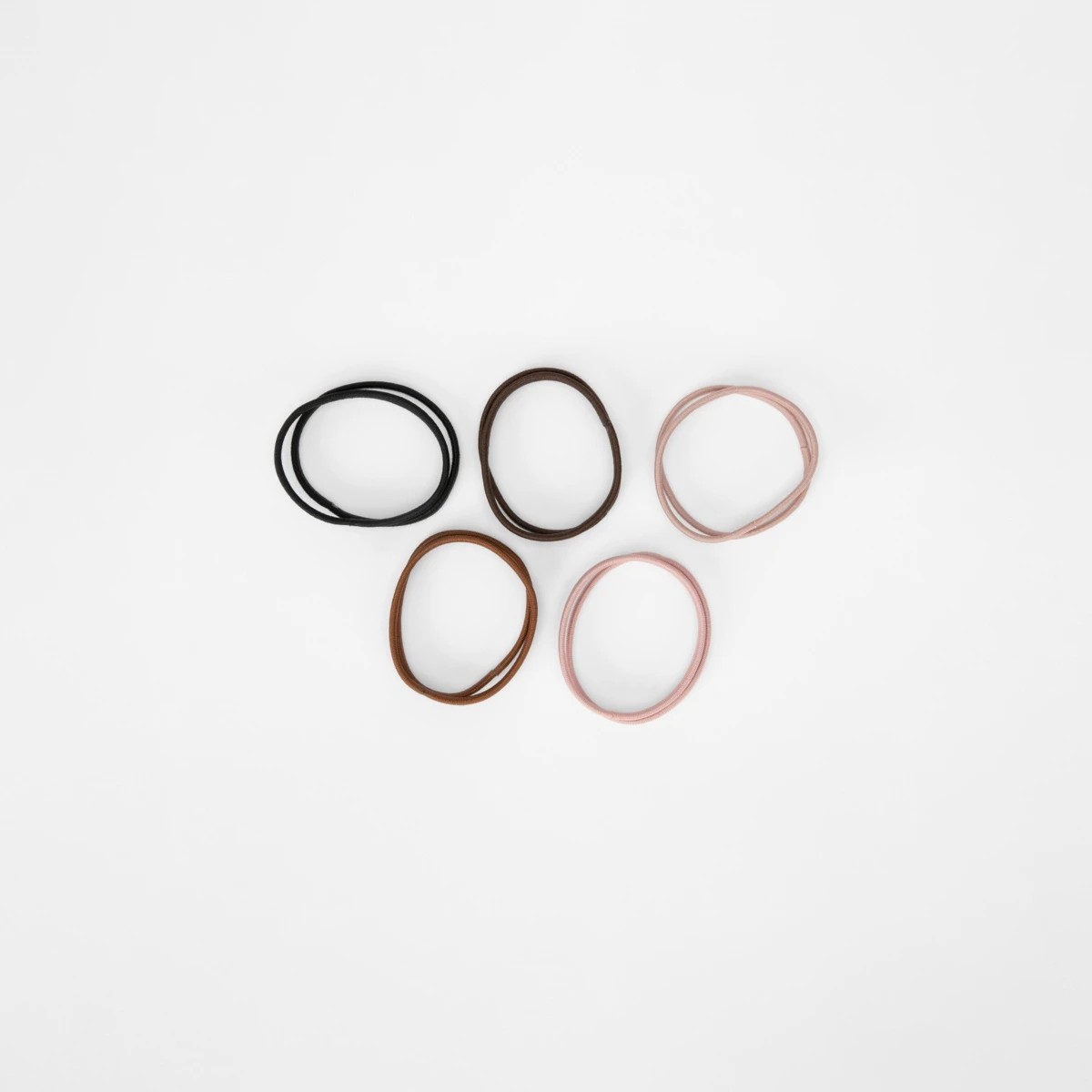 1 OXX Haircare 10 Pack Flat Snagless Elastics, 1 of 5