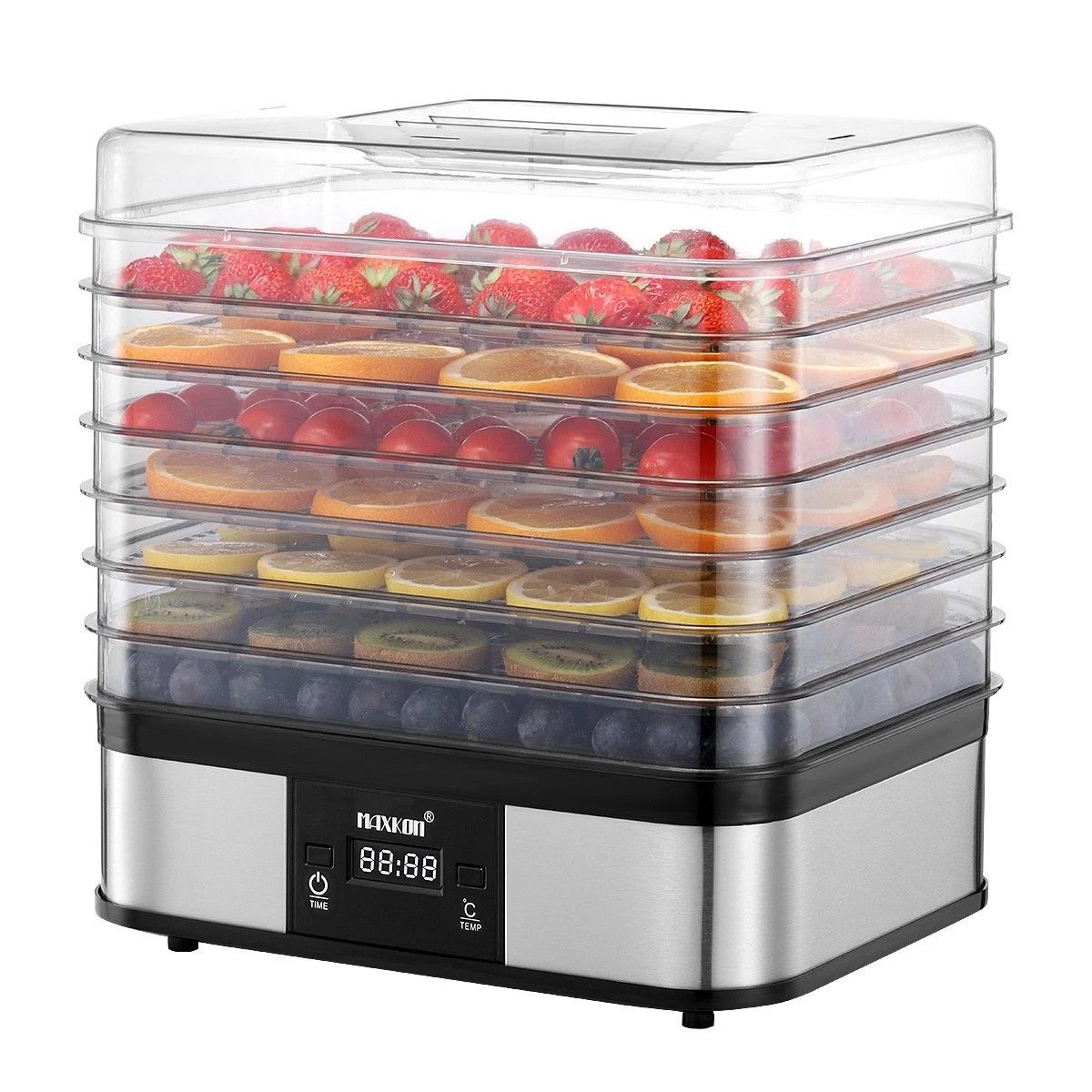 1 Maxkon Digital Food Dehydrator Fruit Meat Vegetable Dryer Beef Jerky Maker with 7 Trays, 1 of 1