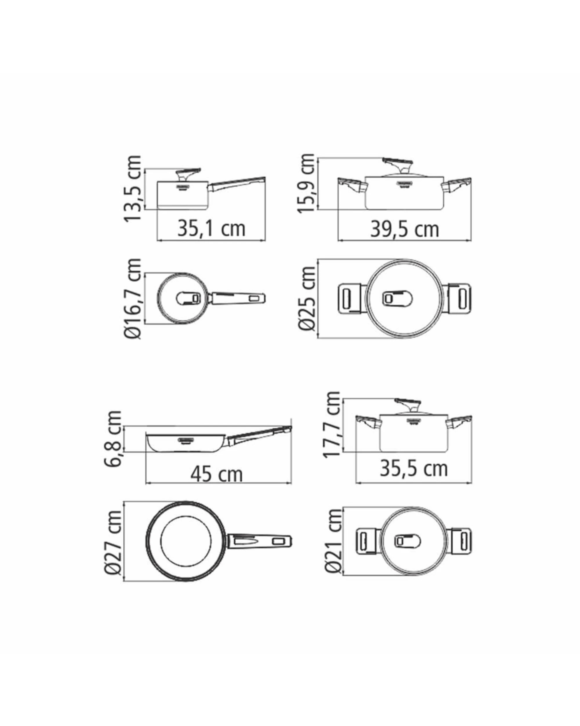 5 Tramontina Grano 4 Piece Tri-Ply Stainless Steel Cookware Set with Bakelite Handles, 5 of 5