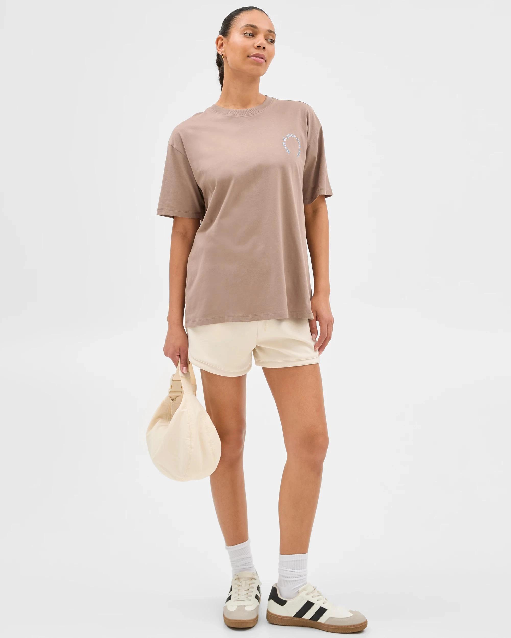 1 Target Active Australian Cotton Oversized Jersey T-shirt MOVE AT YOUR OWN PACE, 1 of 6