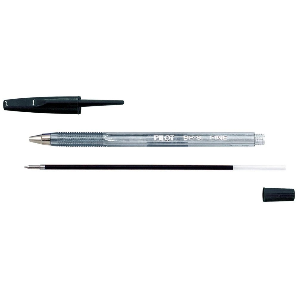 4 PILOT BP-S Ballpoint Pen Fine 0.7mm Black 4 Pack, 4 of 8