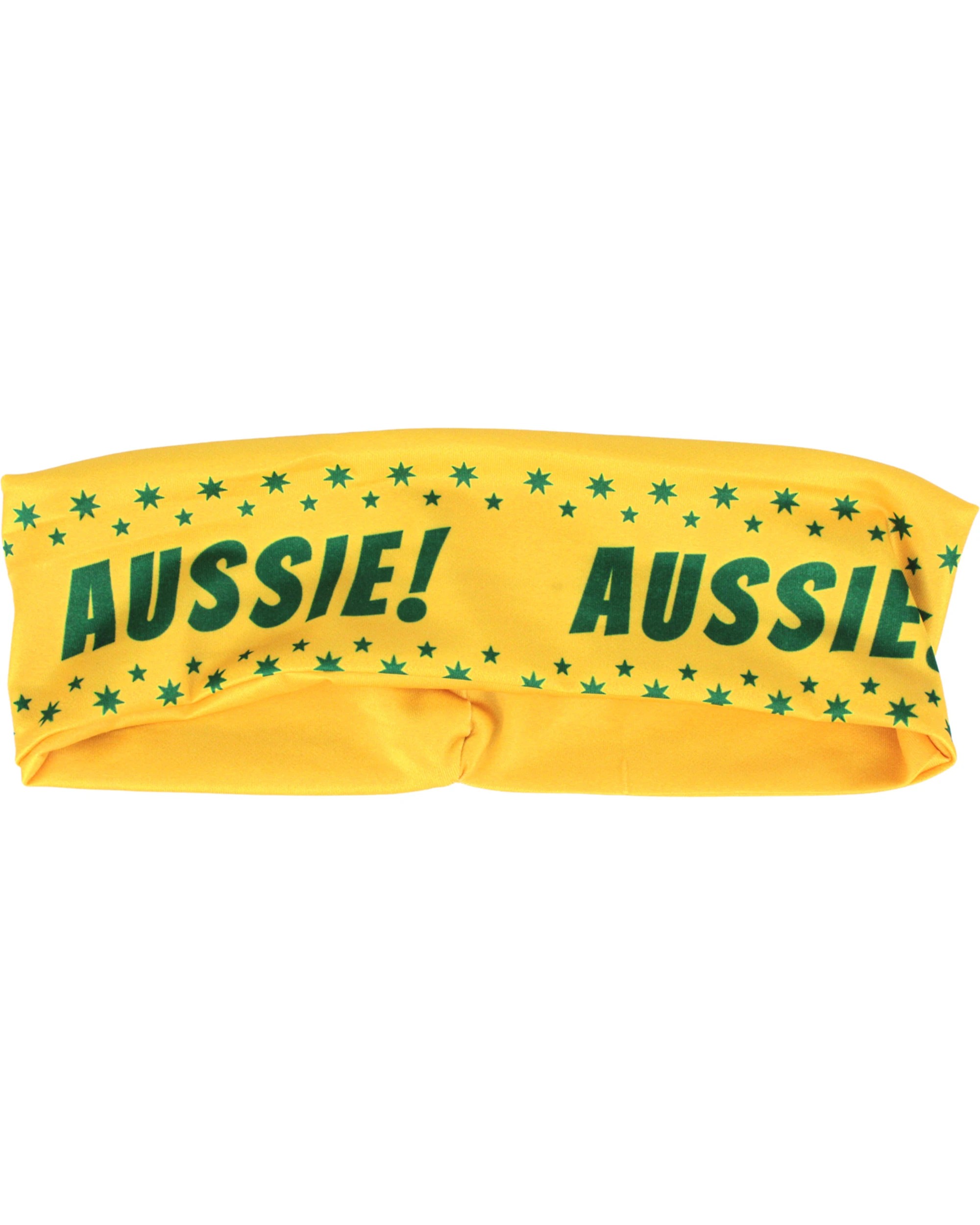 1 Partyrama Aussie Aussie Aussie Fabric Headband - One Size - Yellow, 1 of 3
