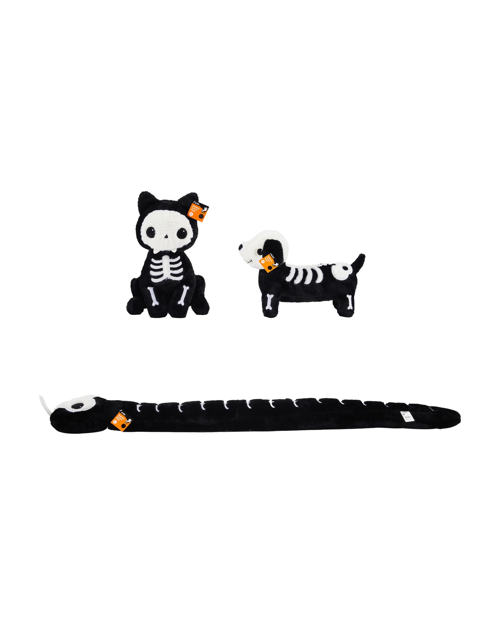 3 Skeleton Animal Plush Toy - Assorted, 3 of 3