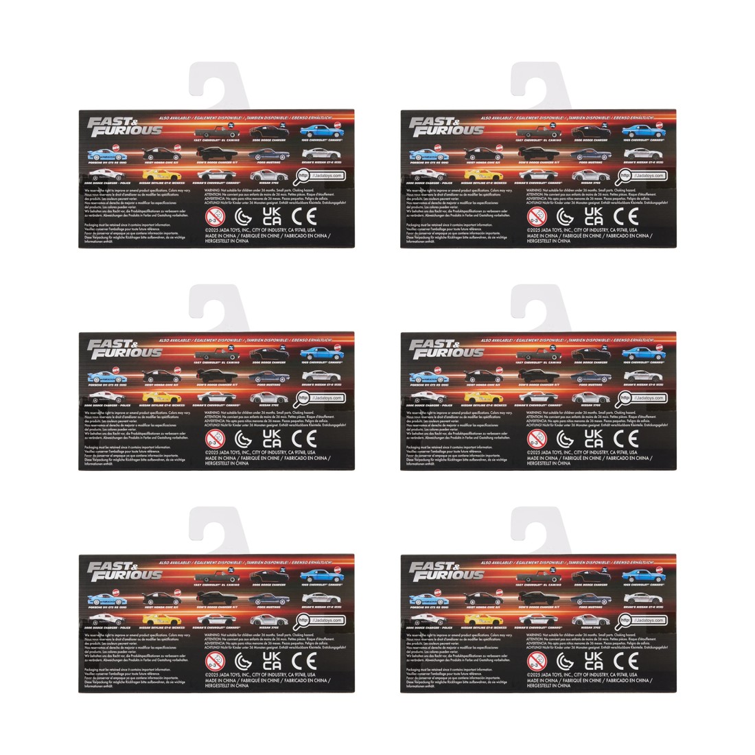 6 Fast & Furious Metal Die Cast Vehicle - Assorted, 6 of 6