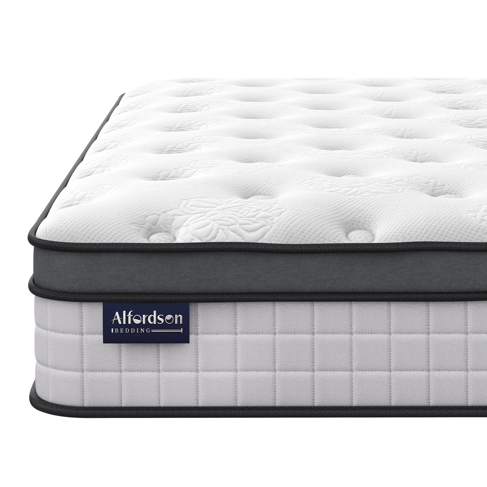 3 Alfordson Mattress 23CM Euro Top Spring Foam Bedding Medium Firm - Queen Bed, 3 of 10