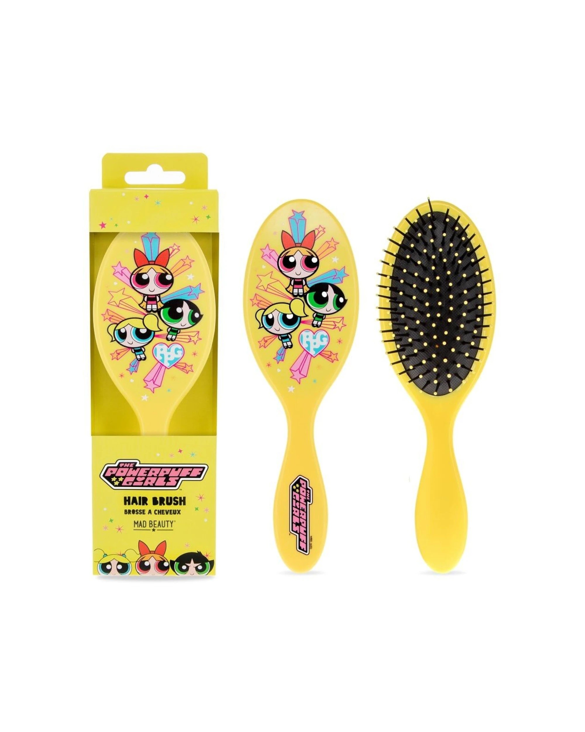 3 Warner Bros Powerpuff Girls Super Cute Detangling Hair Brush 2PK - Yellow, 3 of 5