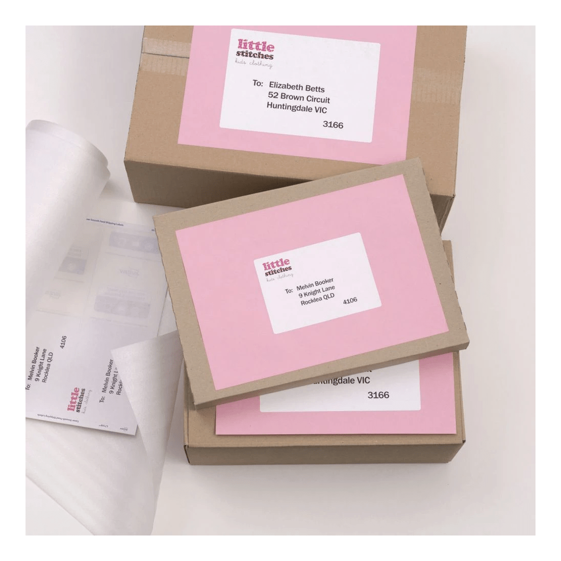 7 Avery 8UP Inkjet Laser Internet Shipping Labels 10 Sheets, 7 of 7