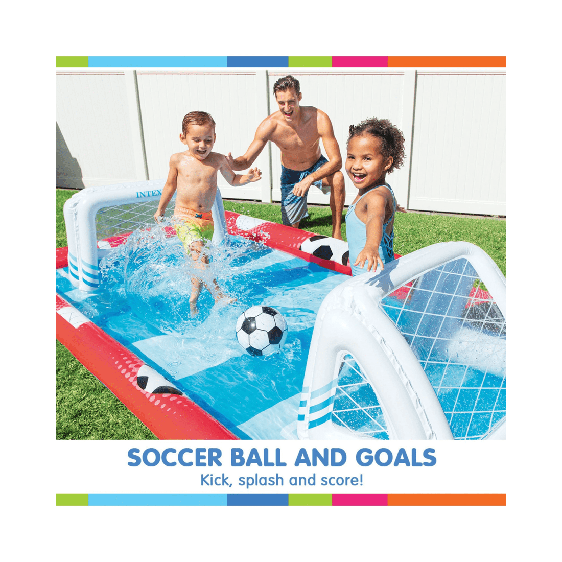 4 Intex 57147np Action Sports Play Centre Soccer Volleyball Baseball, 4 of 7