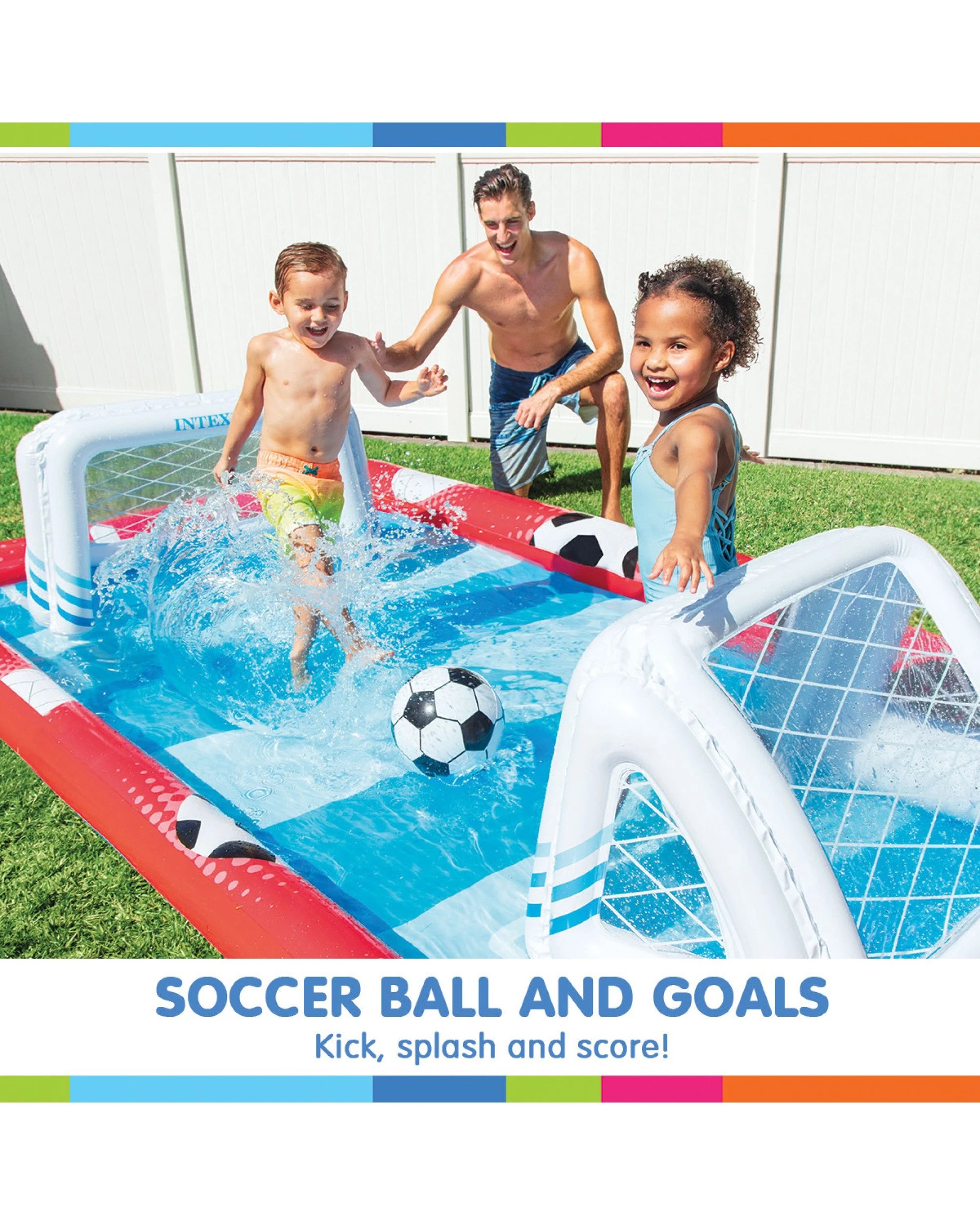 4 Intex 57147np Action Sports Play Centre Soccer Volleyball Baseball, 4 of 7