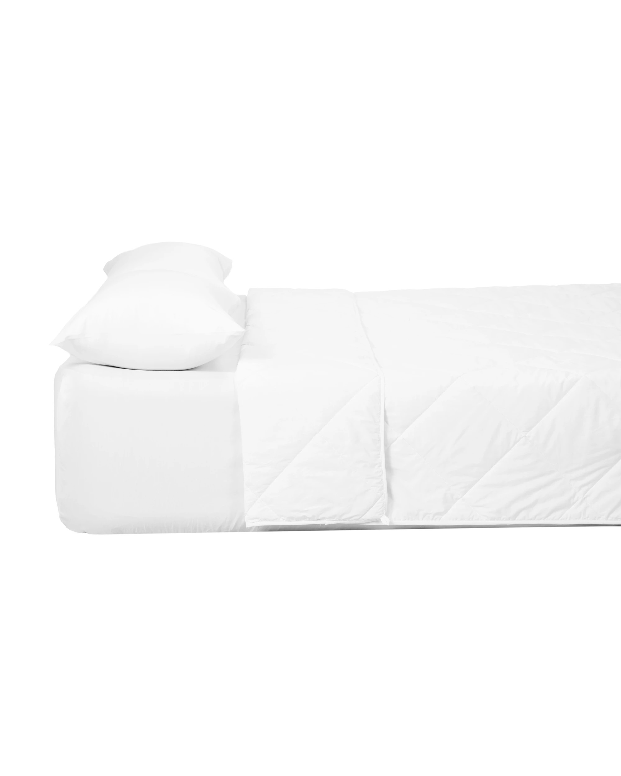 4 Low Warmth Summer Cotton Wool Quilt - King Bed, White, 4 of 4