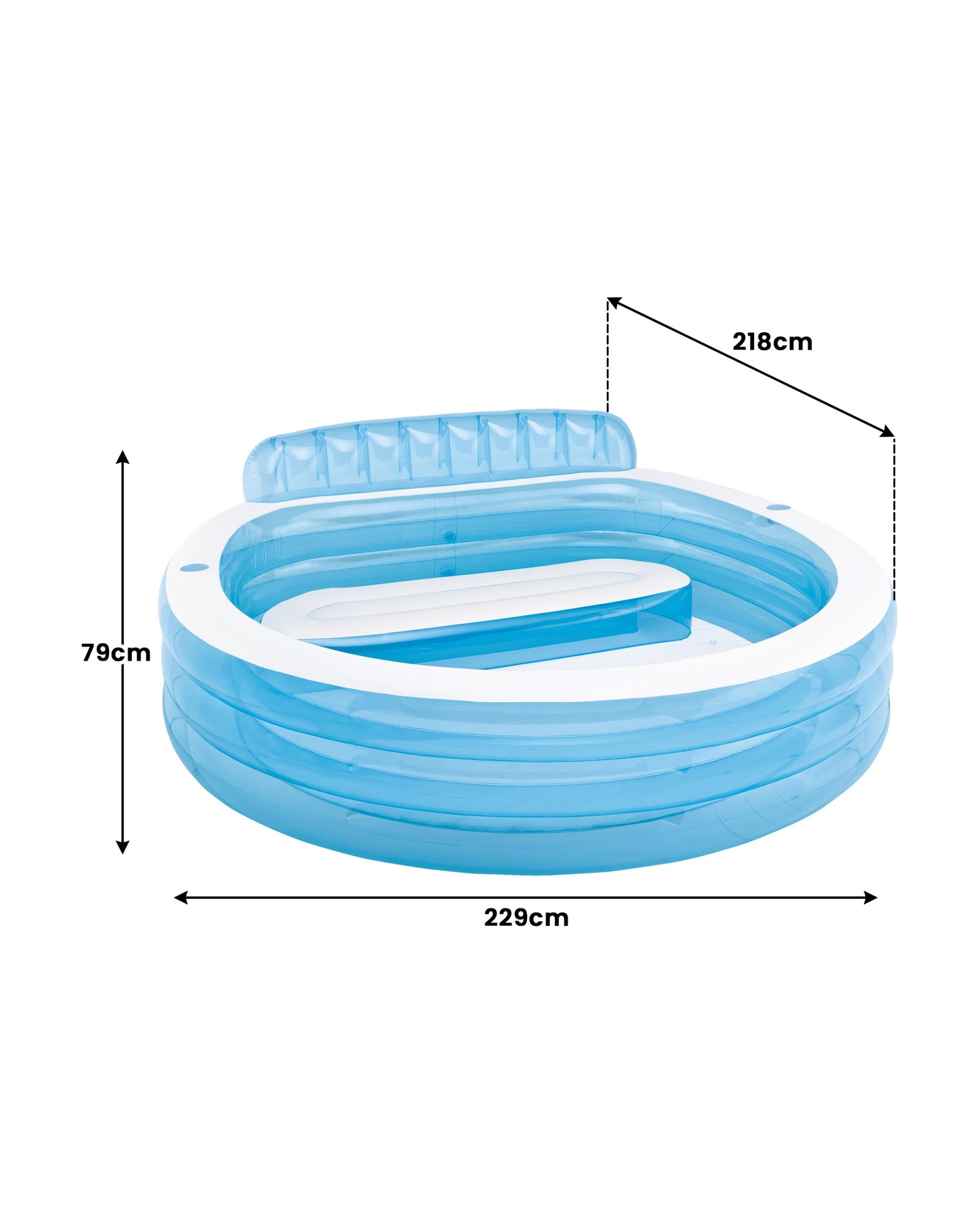 3 Intex Swim Centre Round Inflatable Family Lounge Pool, 3 of 6