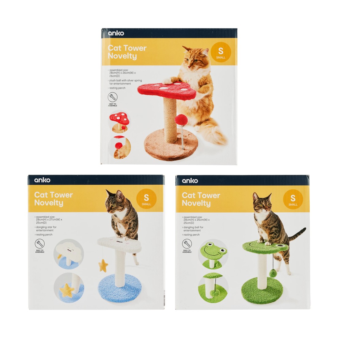 8 Cat Tower Novelty - Assorted, 8 of 8