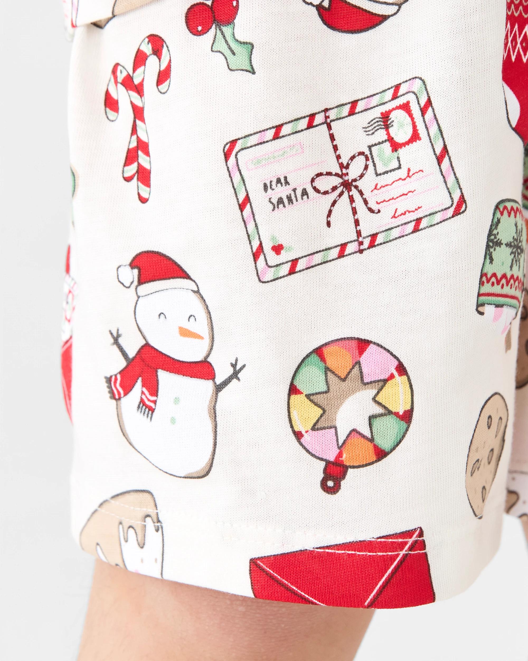 6 Family Matching Christmas Icons Wishing Tree Younger Kids Pyjama Set Xmas Icons, 6 of 10