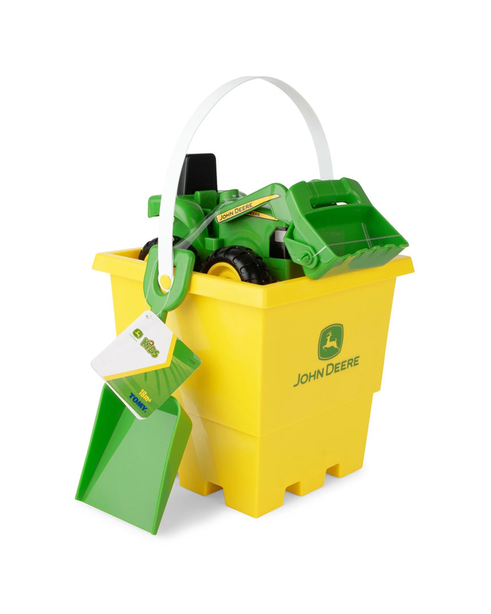 3 John Deere 15cm Sand Pit Bucket Tractor and Shovel Set Kids Toy - Multi, 3 of 3