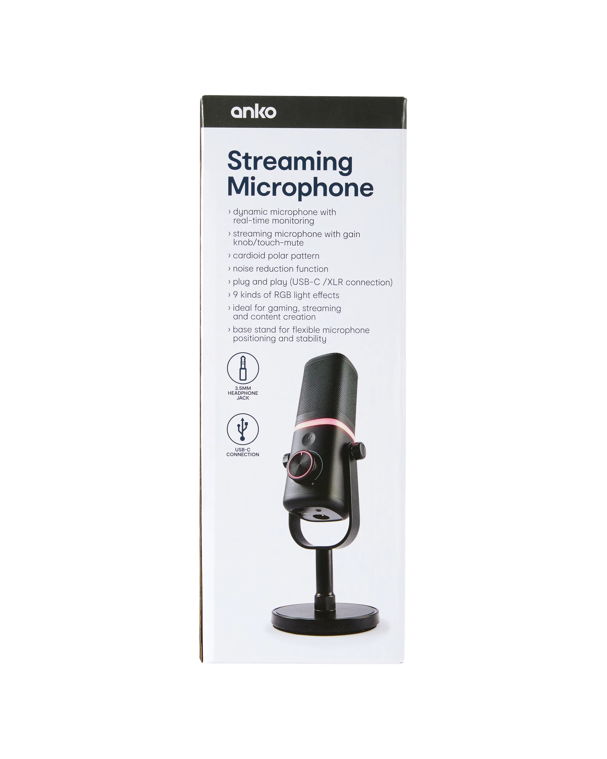 9 Streaming Microphone - Black, 9 of 10