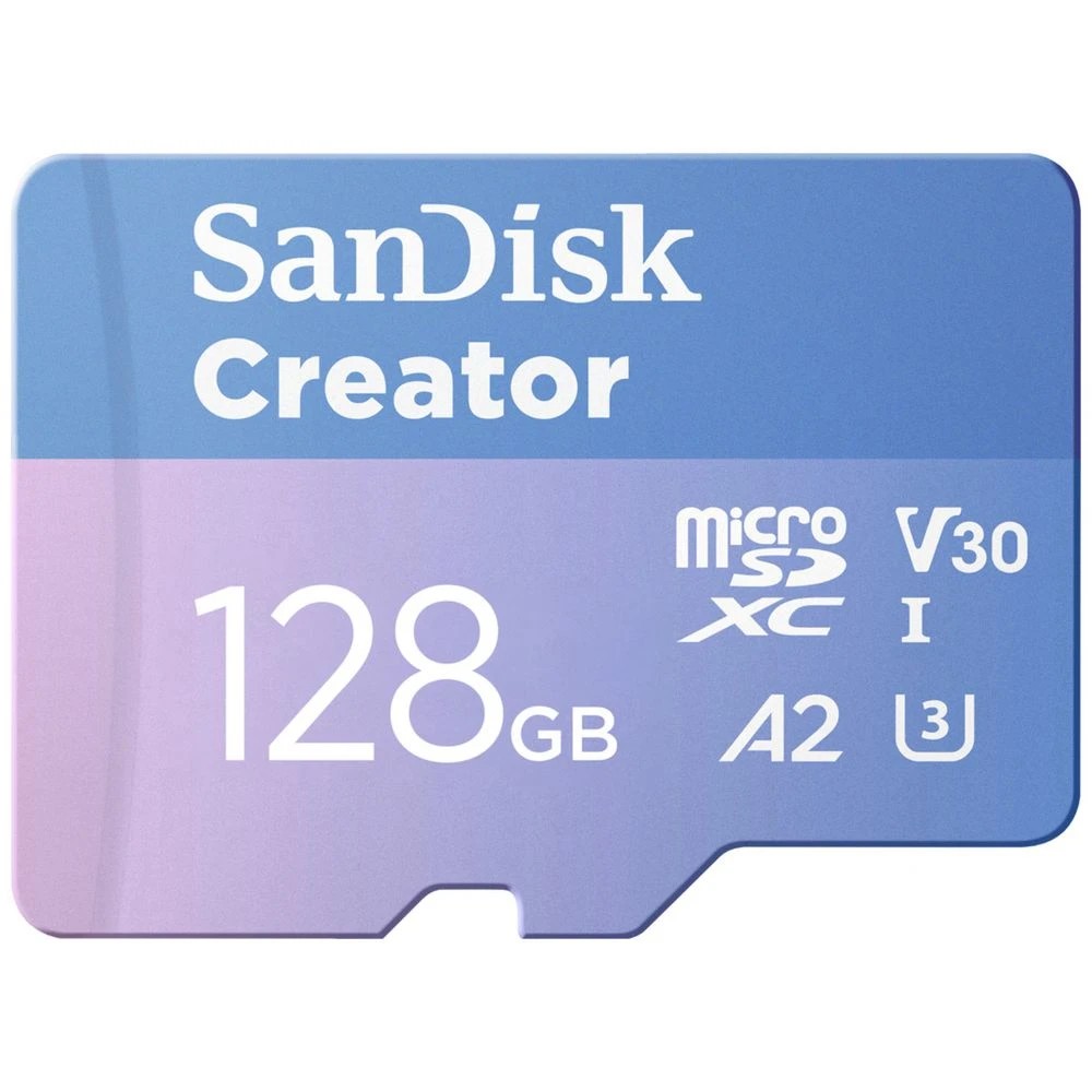 1 SanDisk 128GB Creator microSDXC Memory Card, 1 of 2