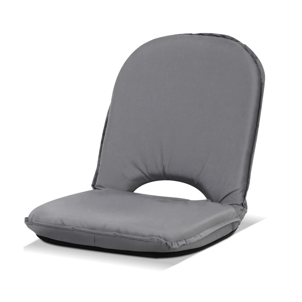 1 Artiss Floor Lounge Sofa Camping Chair - Grey, 1 of 6