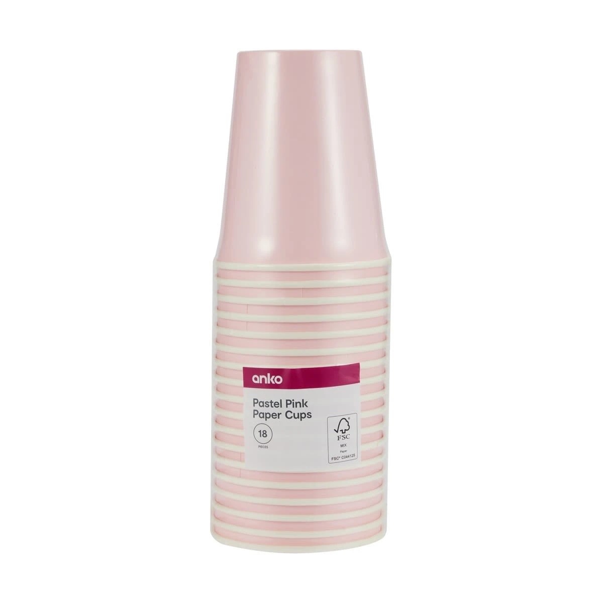 3 18 Pack Pastel Pink Paper Cups, 3 of 3