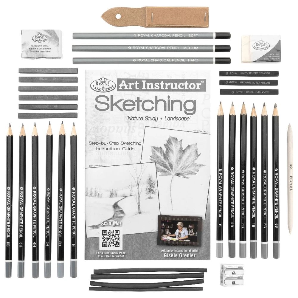 4 Royal & Langnickel Art Instructor Set Sketching 35 Pieces, 4 of 6