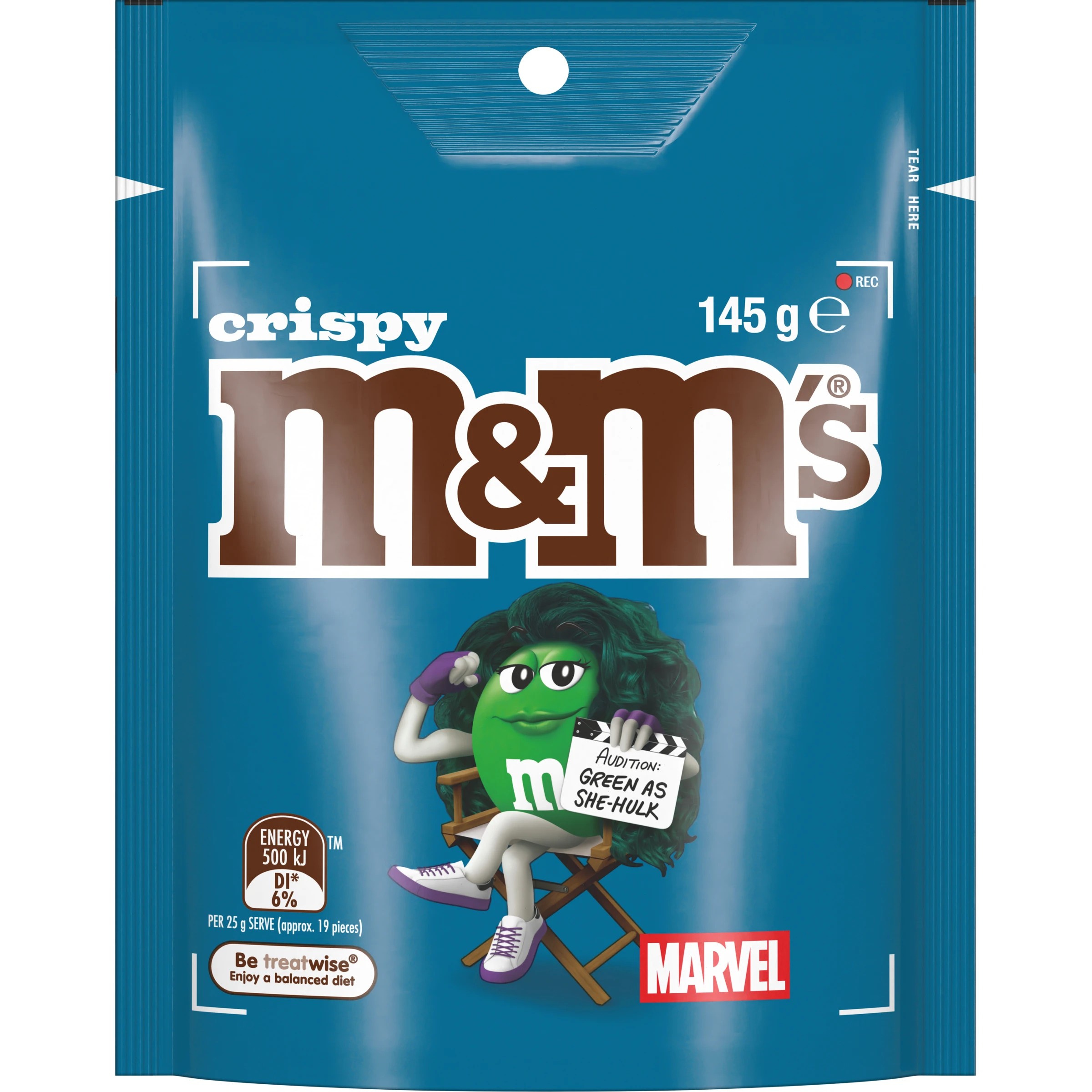 1 M&M's Crispy Chocolate Bag 145g, 1 of 7