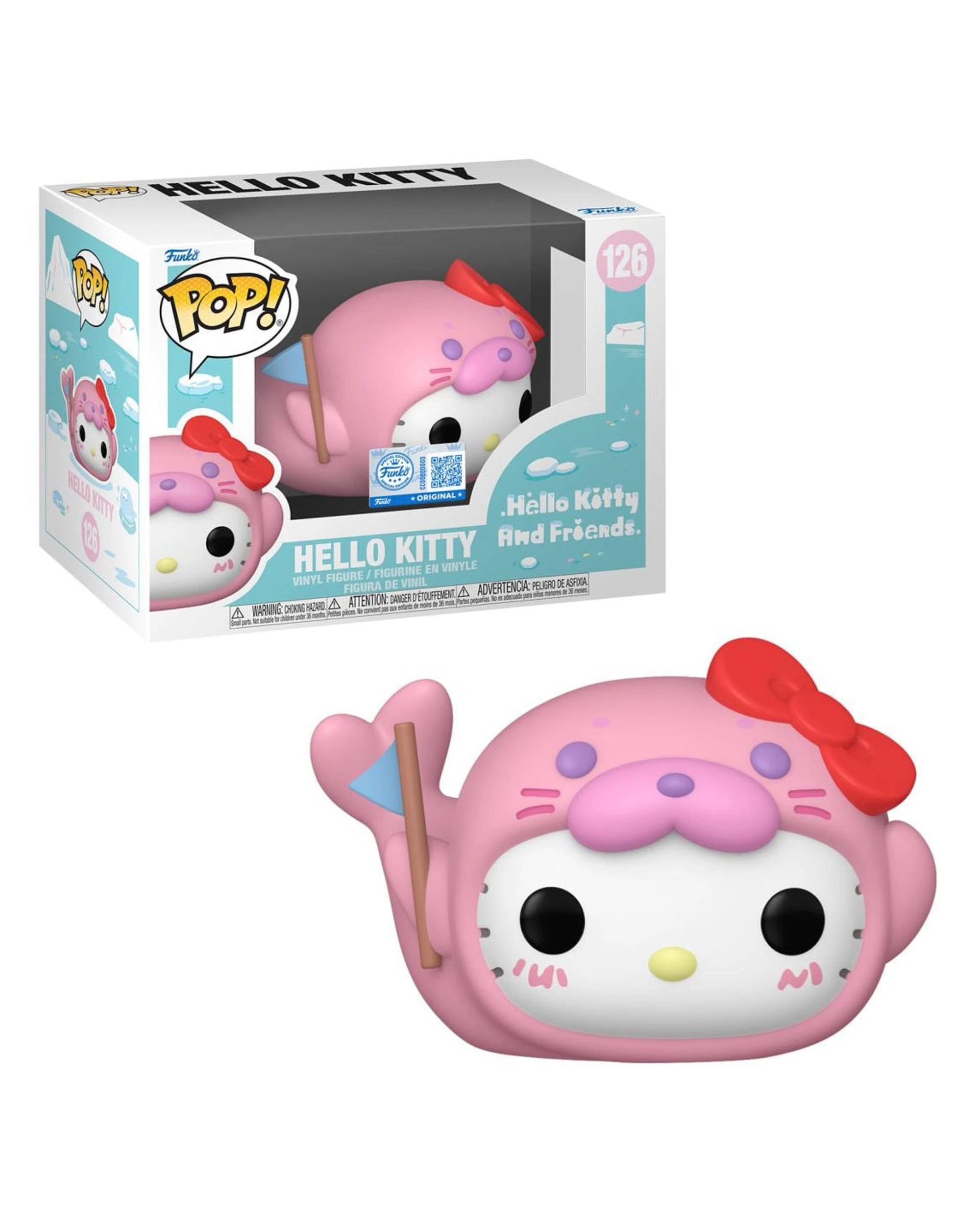 1 Hello Kitty and Friends Hello Kitty as Seal Funko POP! Vinyl, 1 of 3