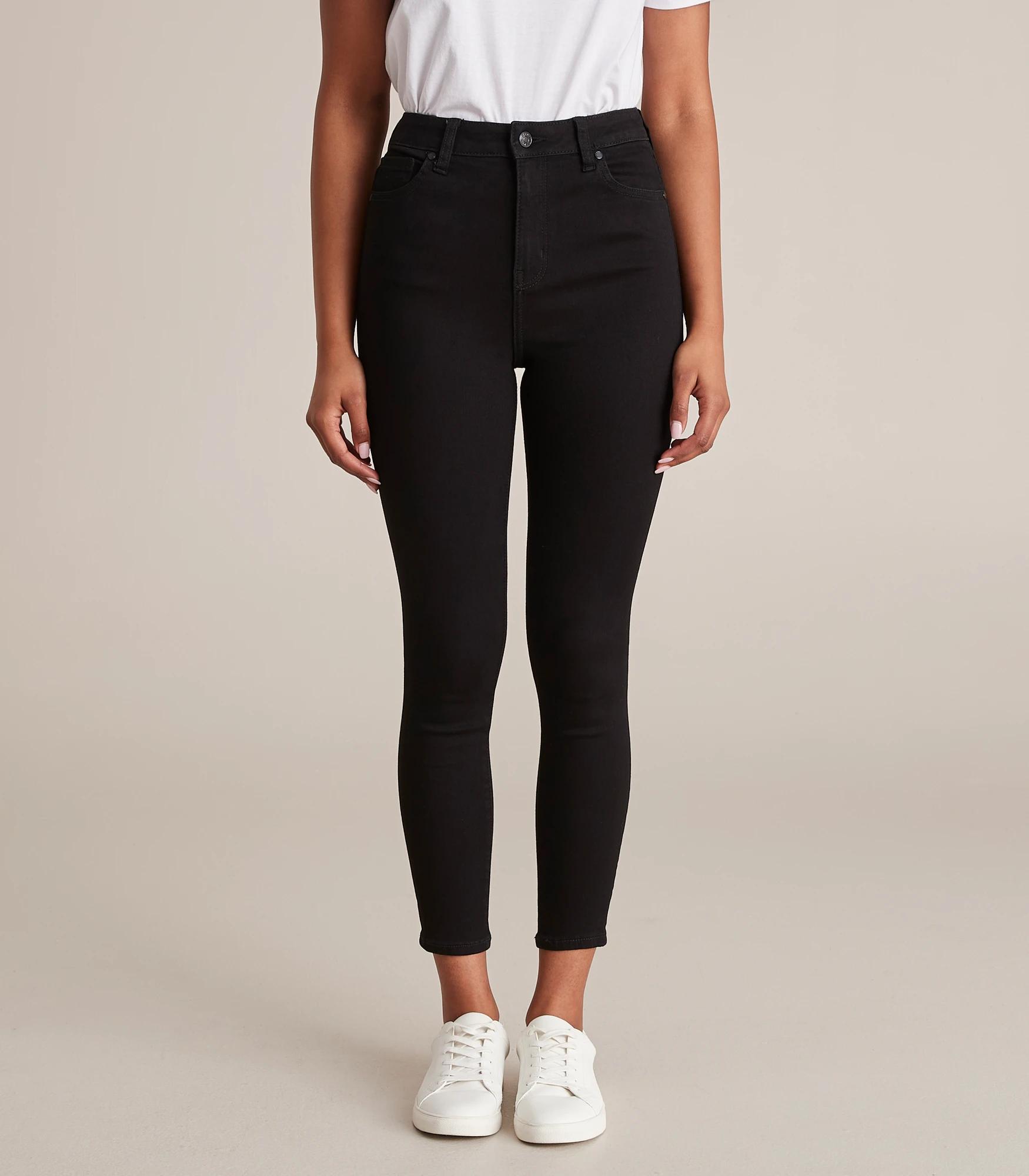 1 Target Sophie Skinny High Rise Crop Length Denim Jeans BLACK, 1 of 6