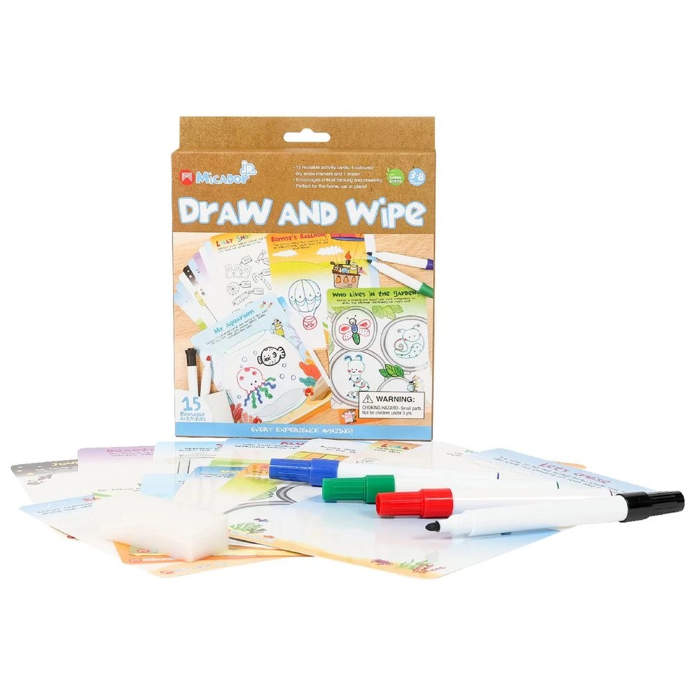 4 Micador jR Draw and Wipe Activities, 4 of 5