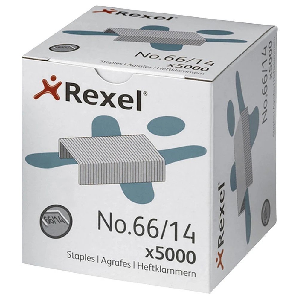 1 Rexel No. 66 14mm Staples 5000 Pack, 1 of 2