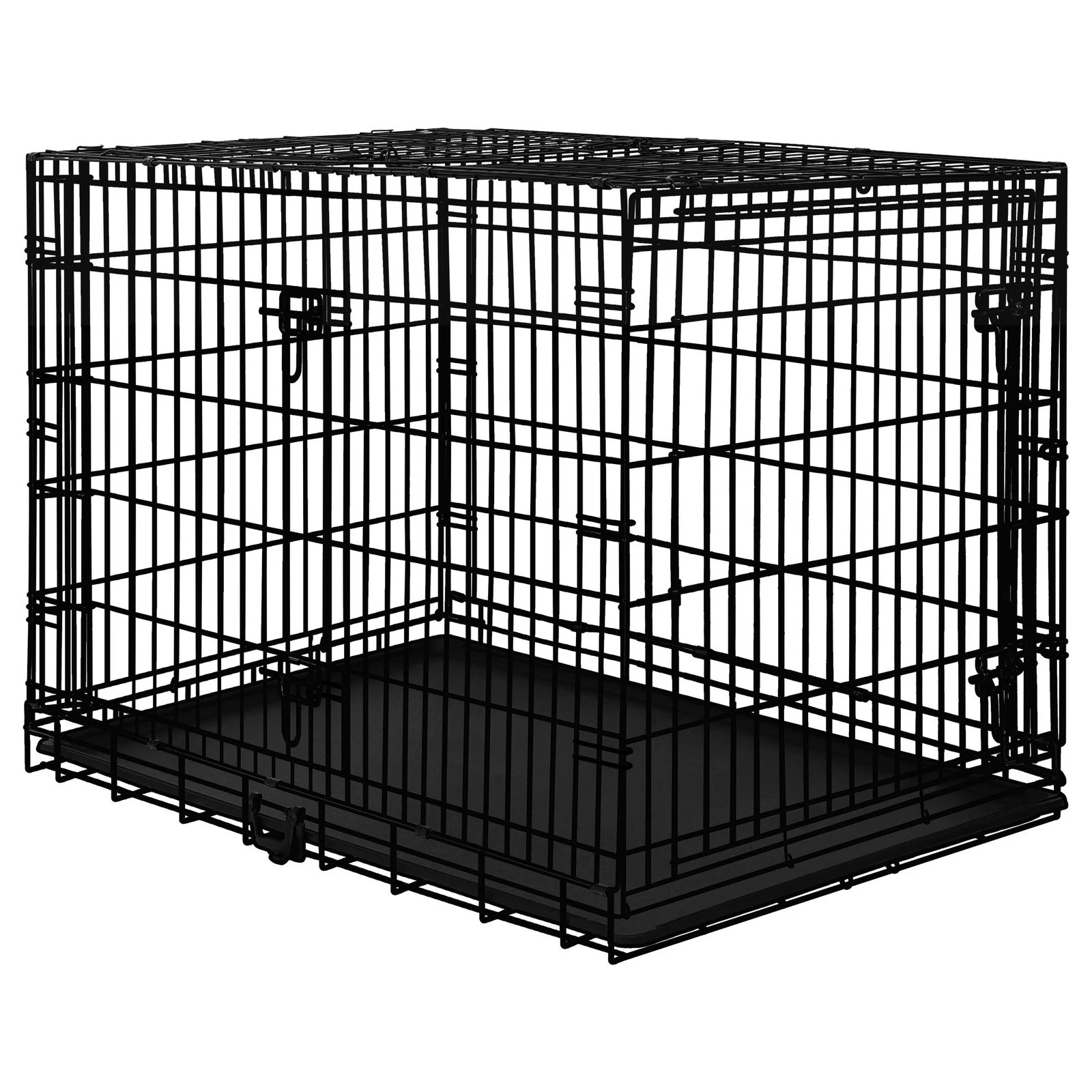 1 Beastie Dog Cage Kennel Metal Pet Crate Cat Collapsible Playpen 36" Large - Black, 1 of 9