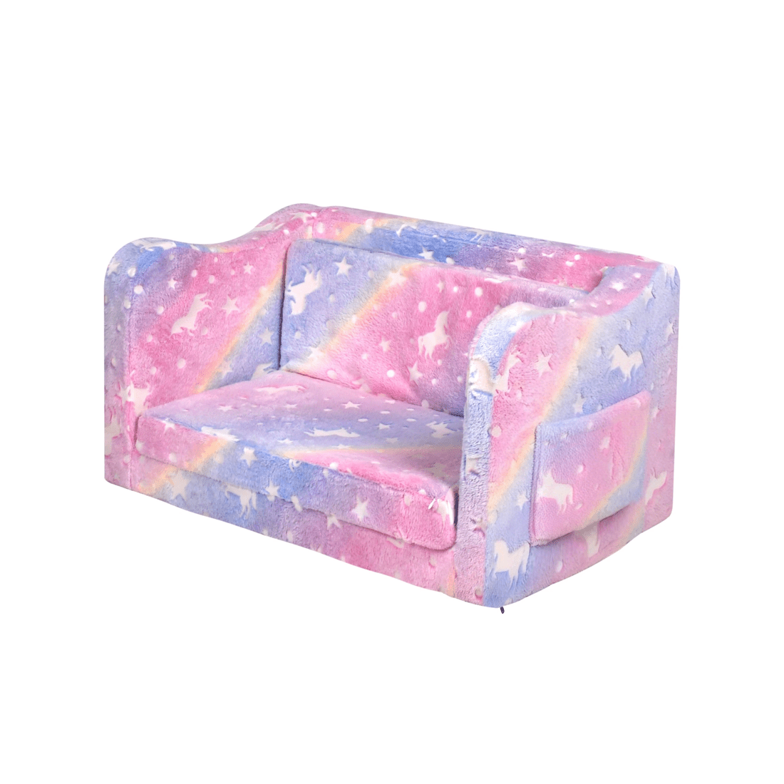 5 Advwin 2-in-1 Kids Flip Open Sofa Couch Foldable Bed, 5 of 8