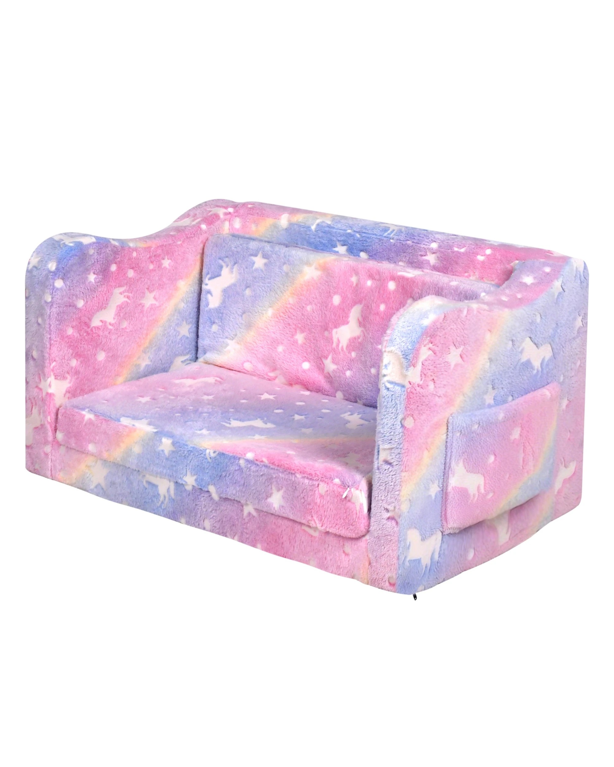 5 Advwin 2-in-1 Kids Flip Open Sofa Couch Foldable Bed, 5 of 8