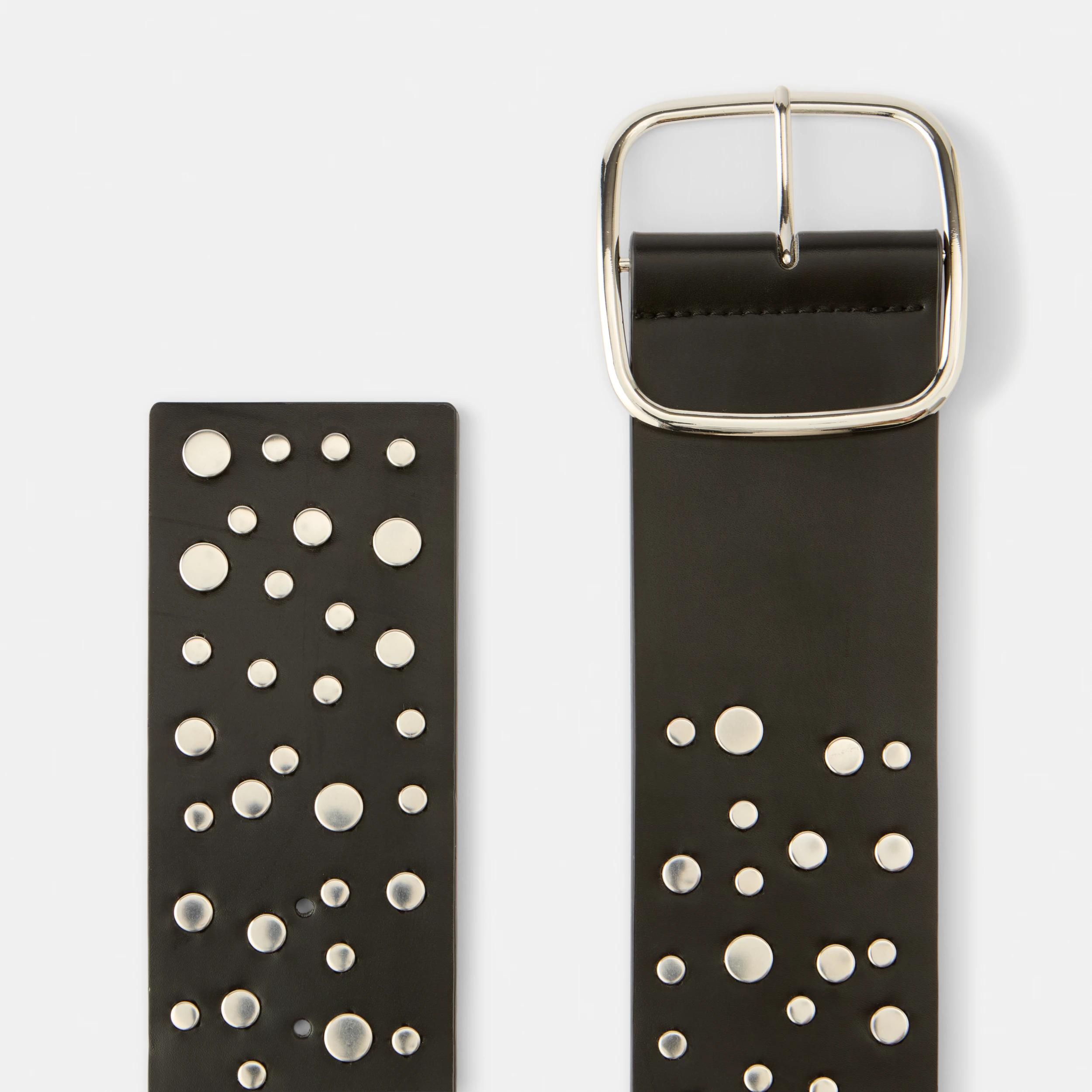 2 Indie Stud Wide Belt Black, 2 of 4