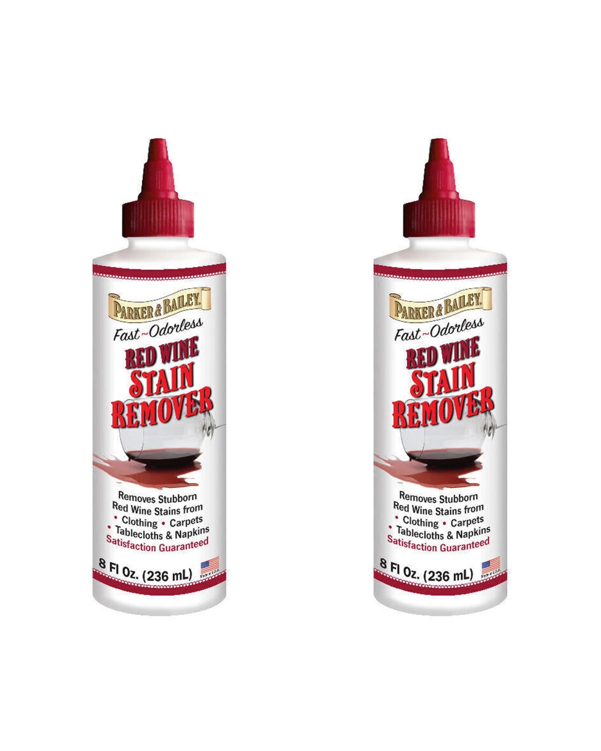 1 Parker Bailey 2PK Fast Odourless Red Wine Stain Remover Cloth Carpet 236ml - Multi, 1 of 1
