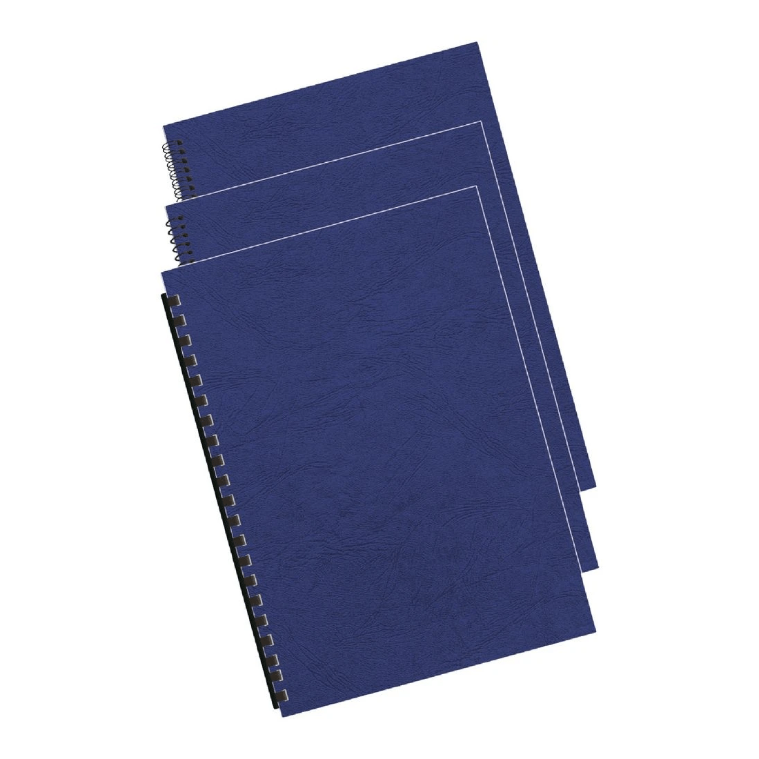 3 Fellowes Leatherboard Binding Covers A4 Royal Blue 100 Pack, 3 of 3