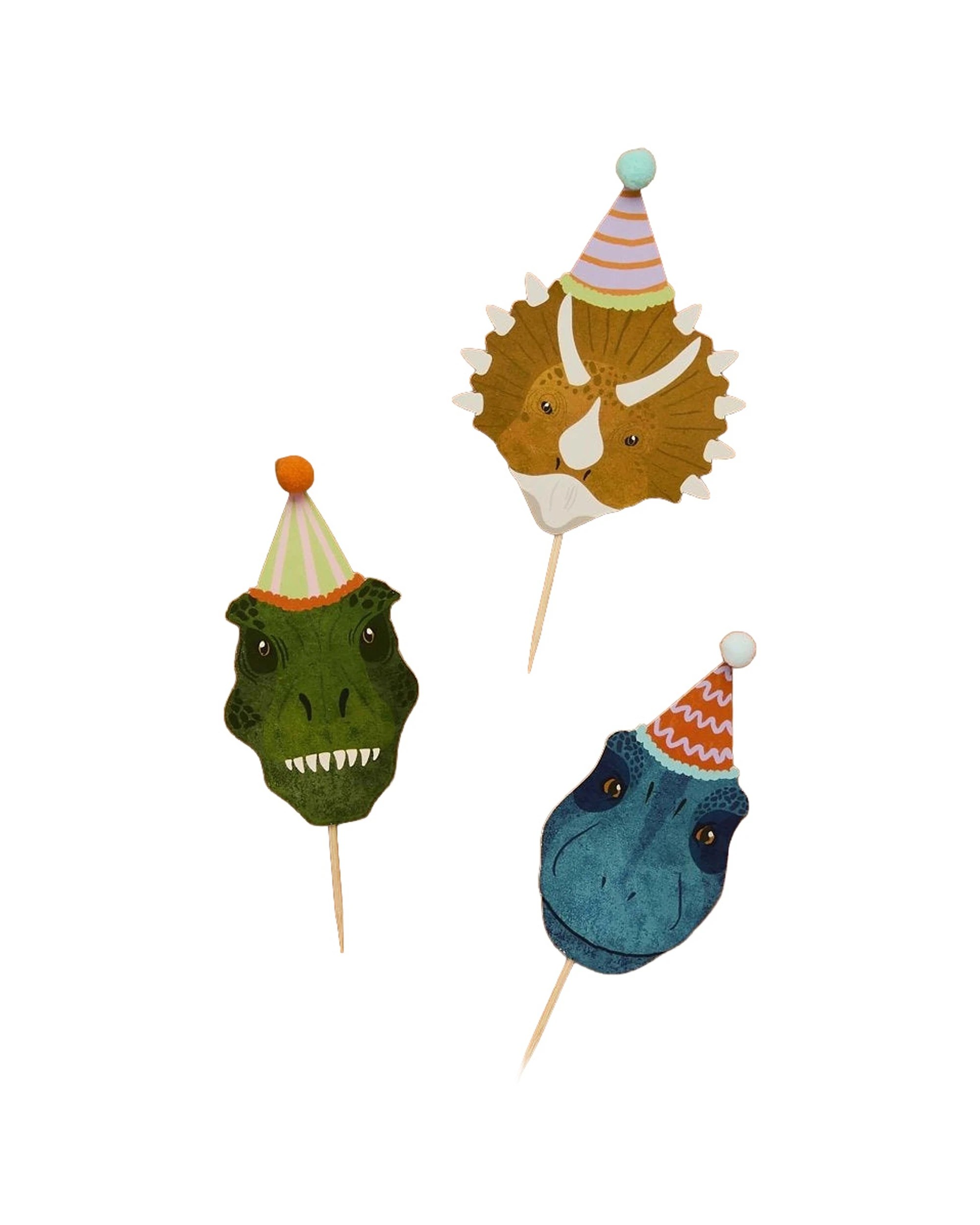 1 Anagram 12pc Dinosaur Party Cupcake Kit Kids Birthday Celebration Supplies - Multi, 1 of 2
