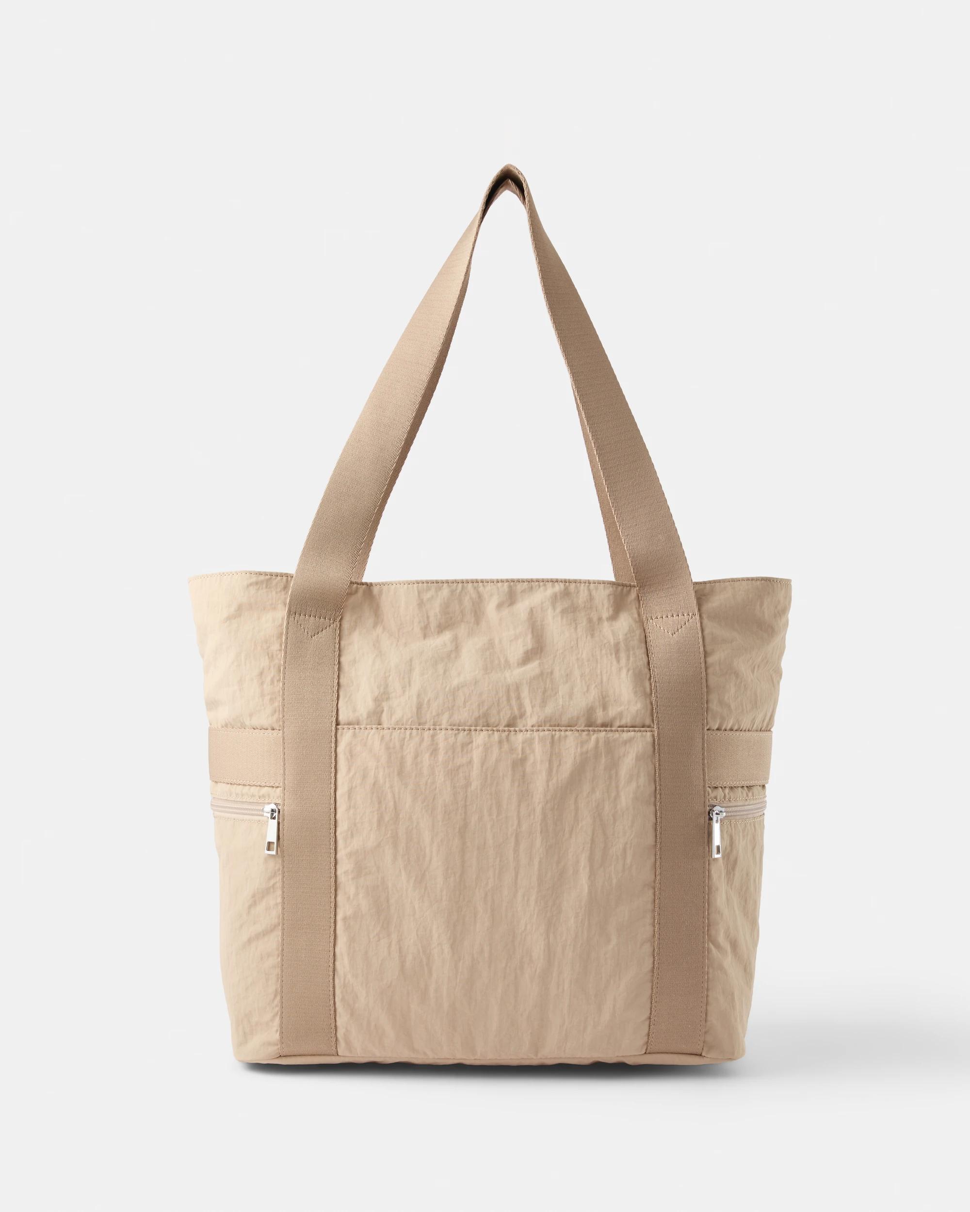 1 Urban Multi Pocket Tote Bag Oat Latte, 1 of 6