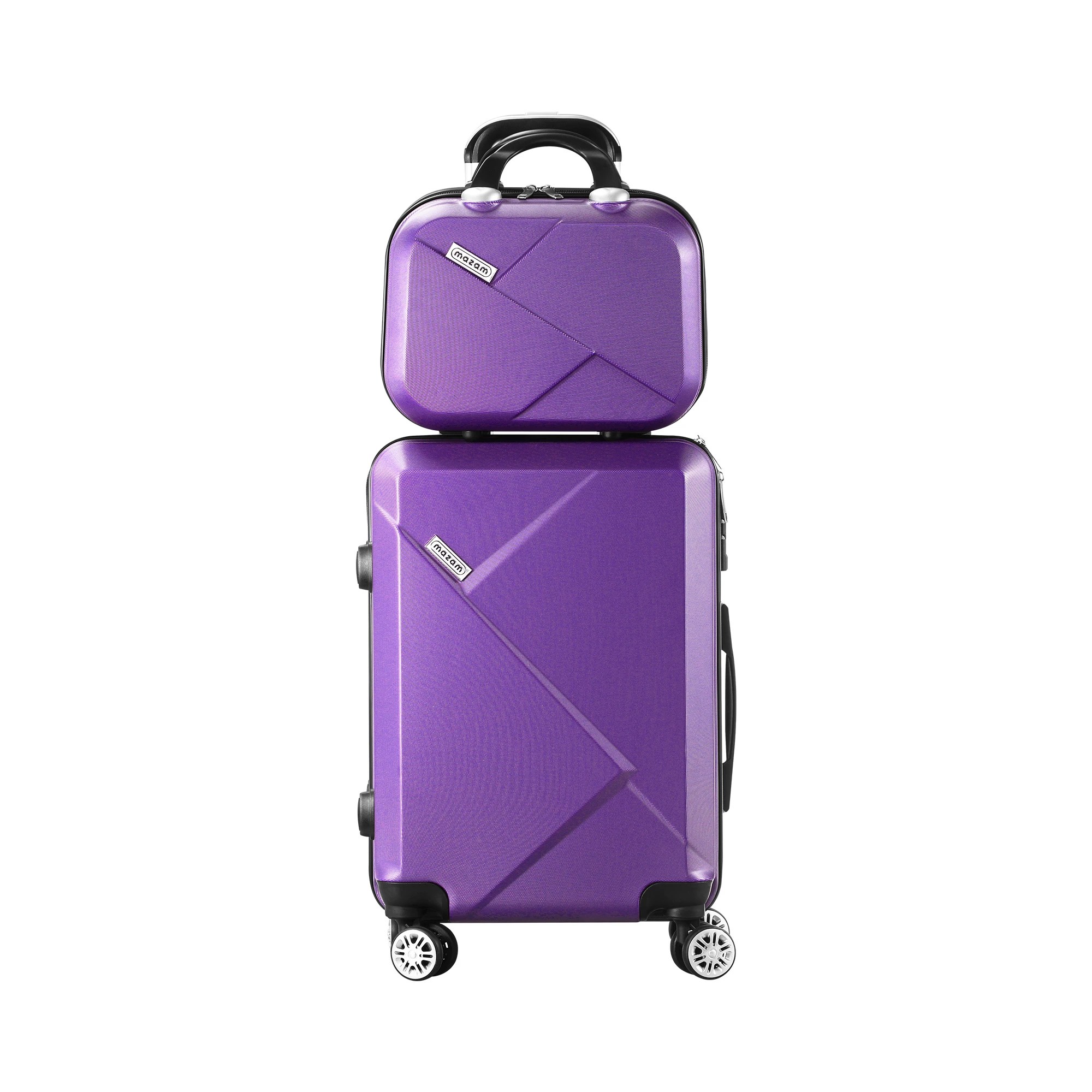 7 Mazam 2PCS Luggage Suitcase Trolley Set - Purple, 7 of 8