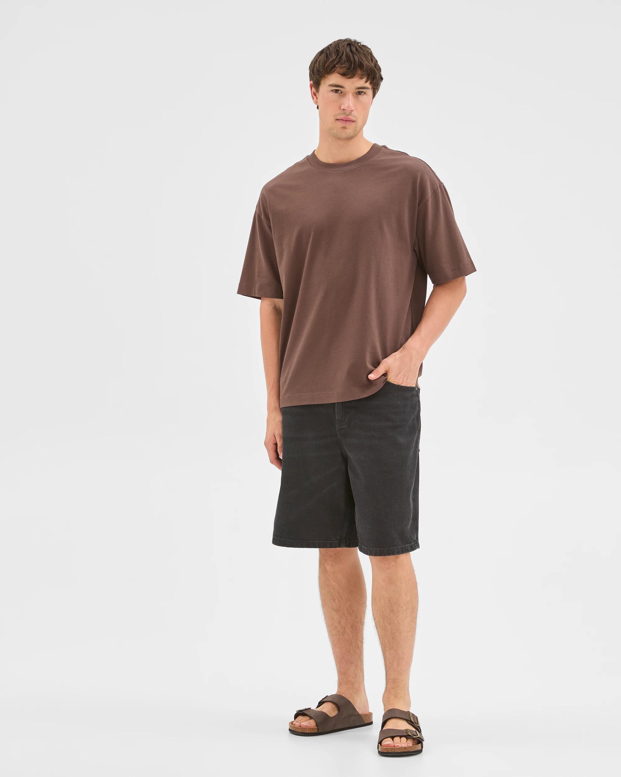 2 Commons Loose Fit Denim Shorts BLACK ASH, 2 of 6
