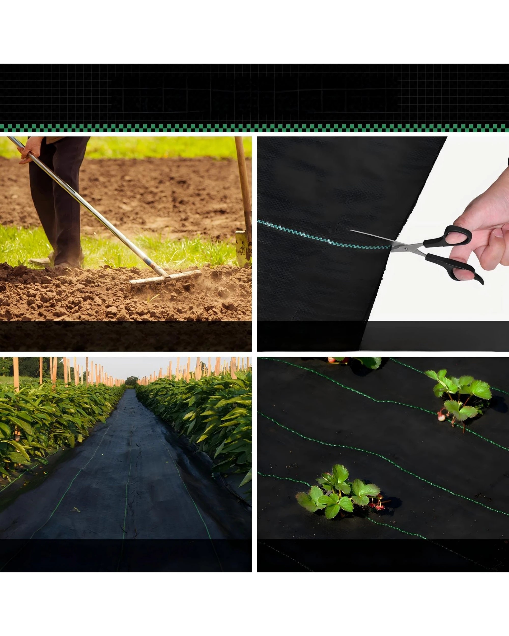 7 Advwin Weed Mat 3.66 x 50m Woven Ground Cover High Permeability & UV Resistant - Black, 7 of 8