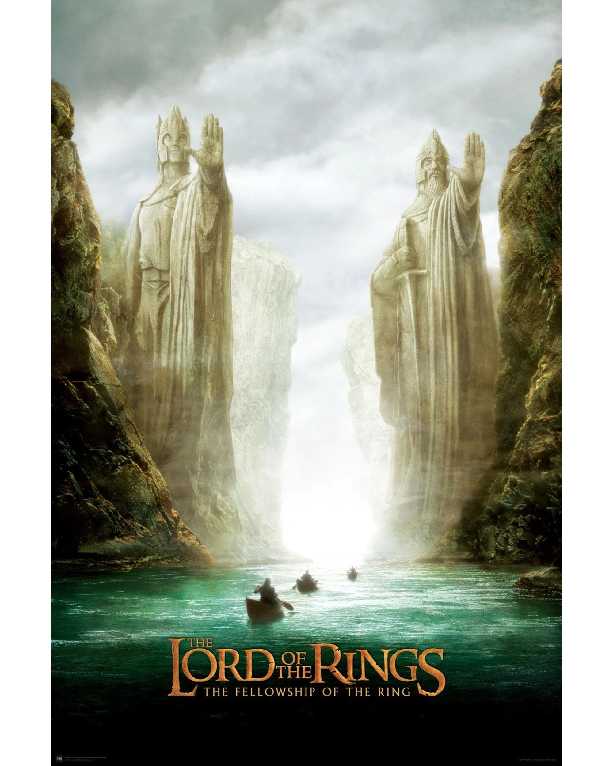 1 The Lord of the Rings The Fellowship of the Ring The Argonath Movie Poster, 1 of 1