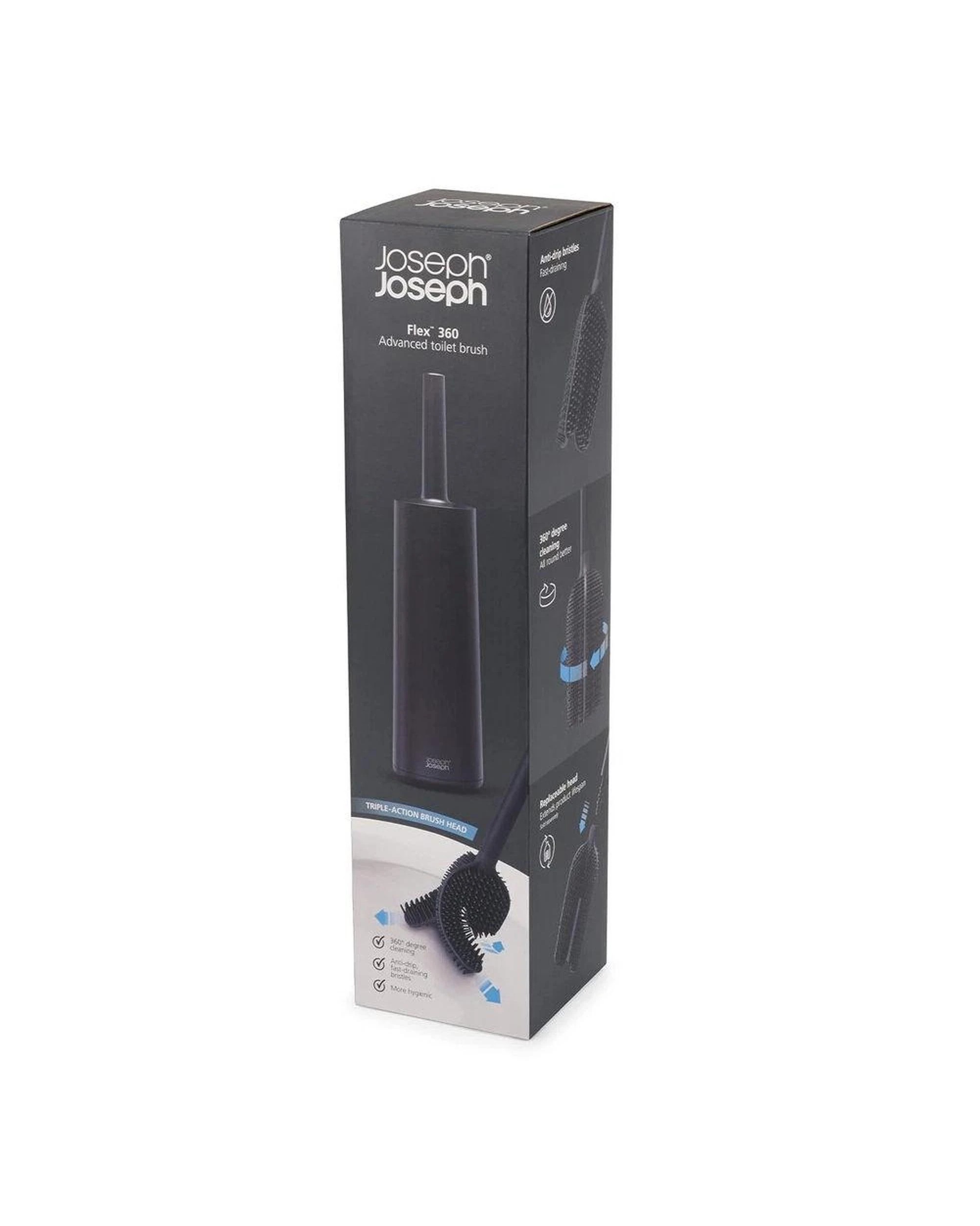 9 Joseph Joseph Flex 360 Toilet Brush Black - Black, 9 of 9