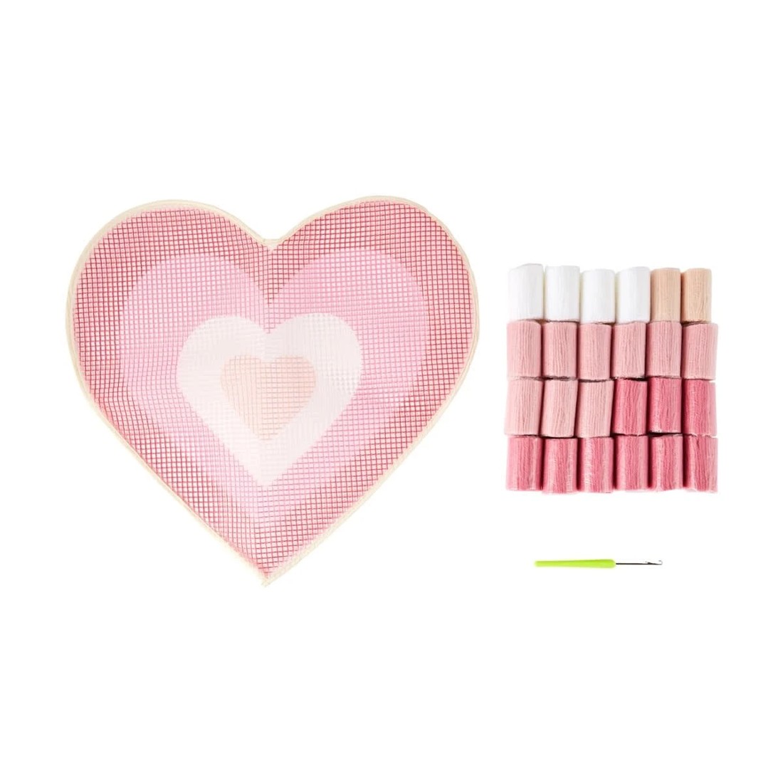 2 Heart Rug Latch Hook Kit, 2 of 3