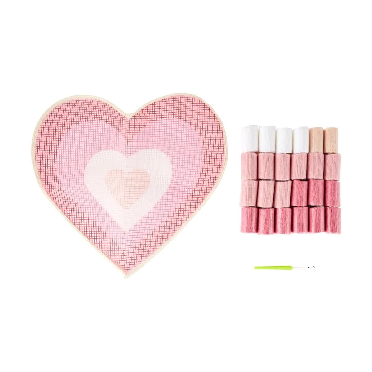 2 Heart Rug Latch Hook Kit, 2 of 3