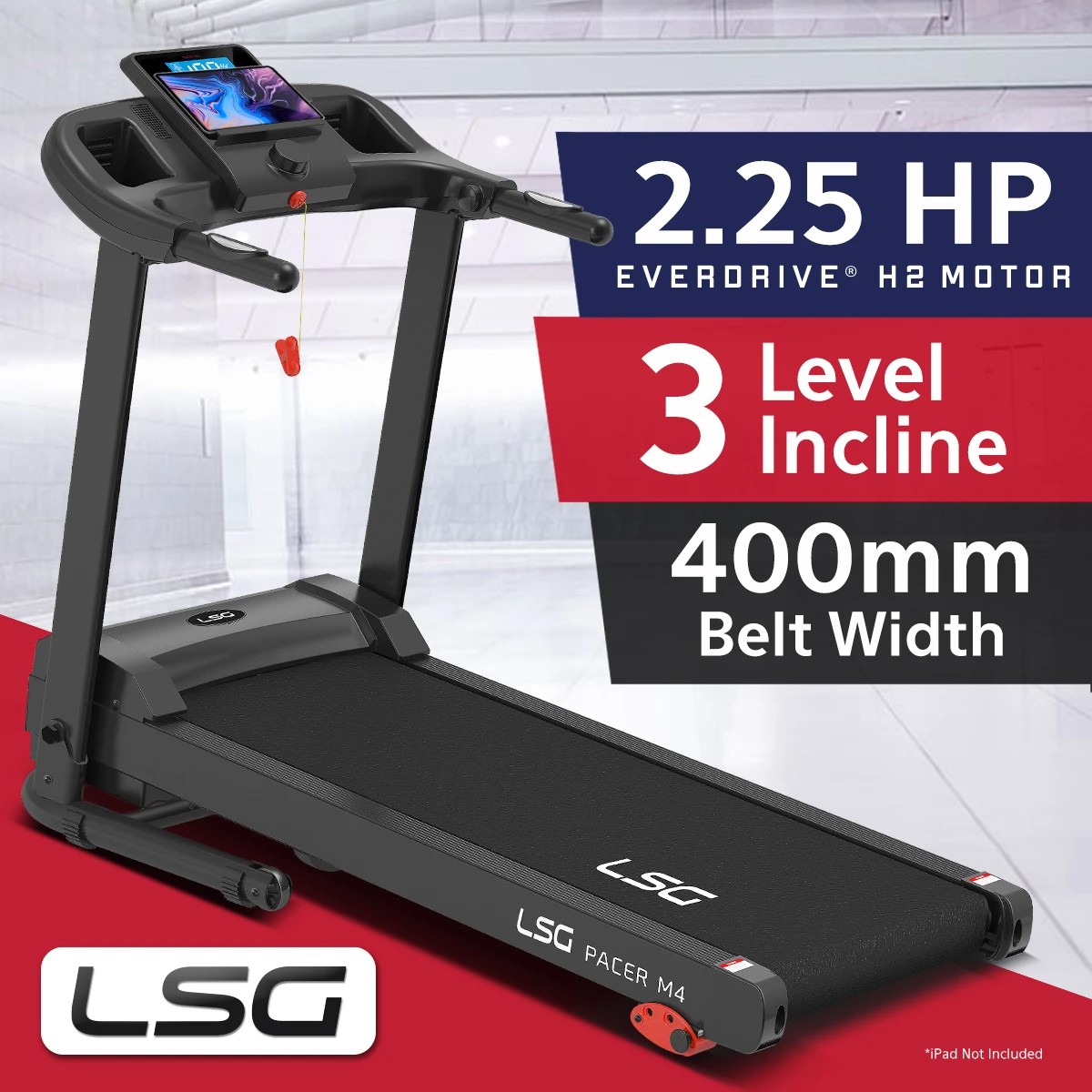 2 LSG Pacer M4 Treadmill - Black, 2 of 10