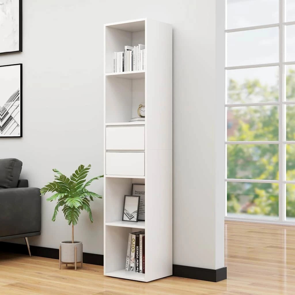 3 vidaXL Book cabinet Ample Storage - White, 3 of 9