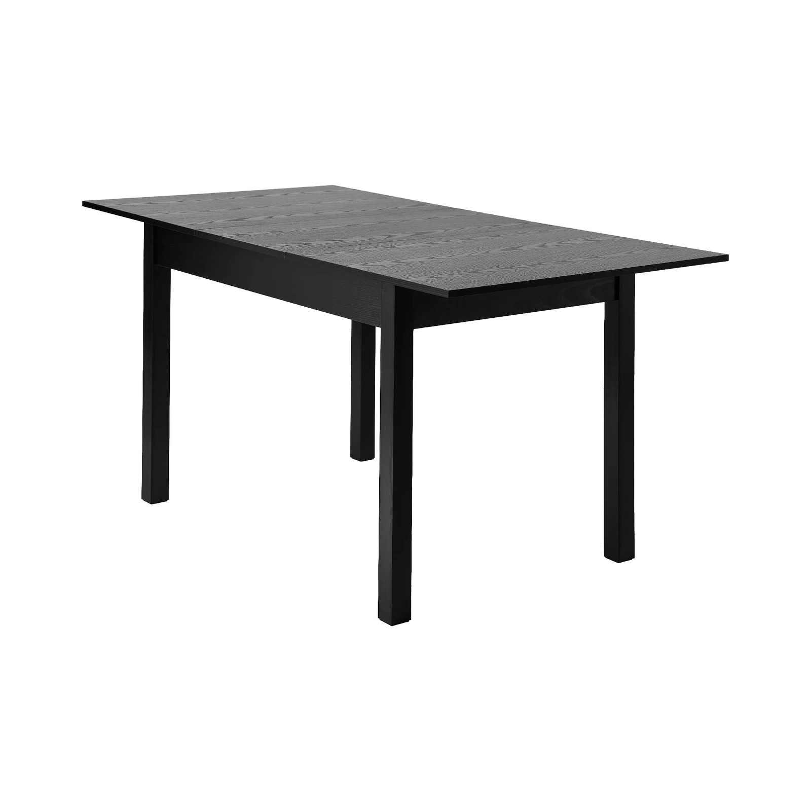 6 Oikiture 160cm Extendable Dining Table Wooden Rectangular Kitchen Table
 - Black, 6 of 7