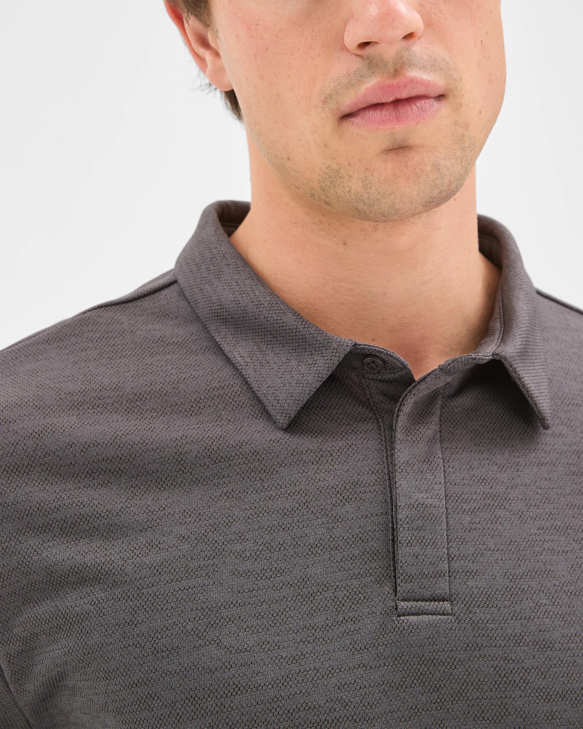 5 Target Active Textured Polo Top BLACK, 5 of 6