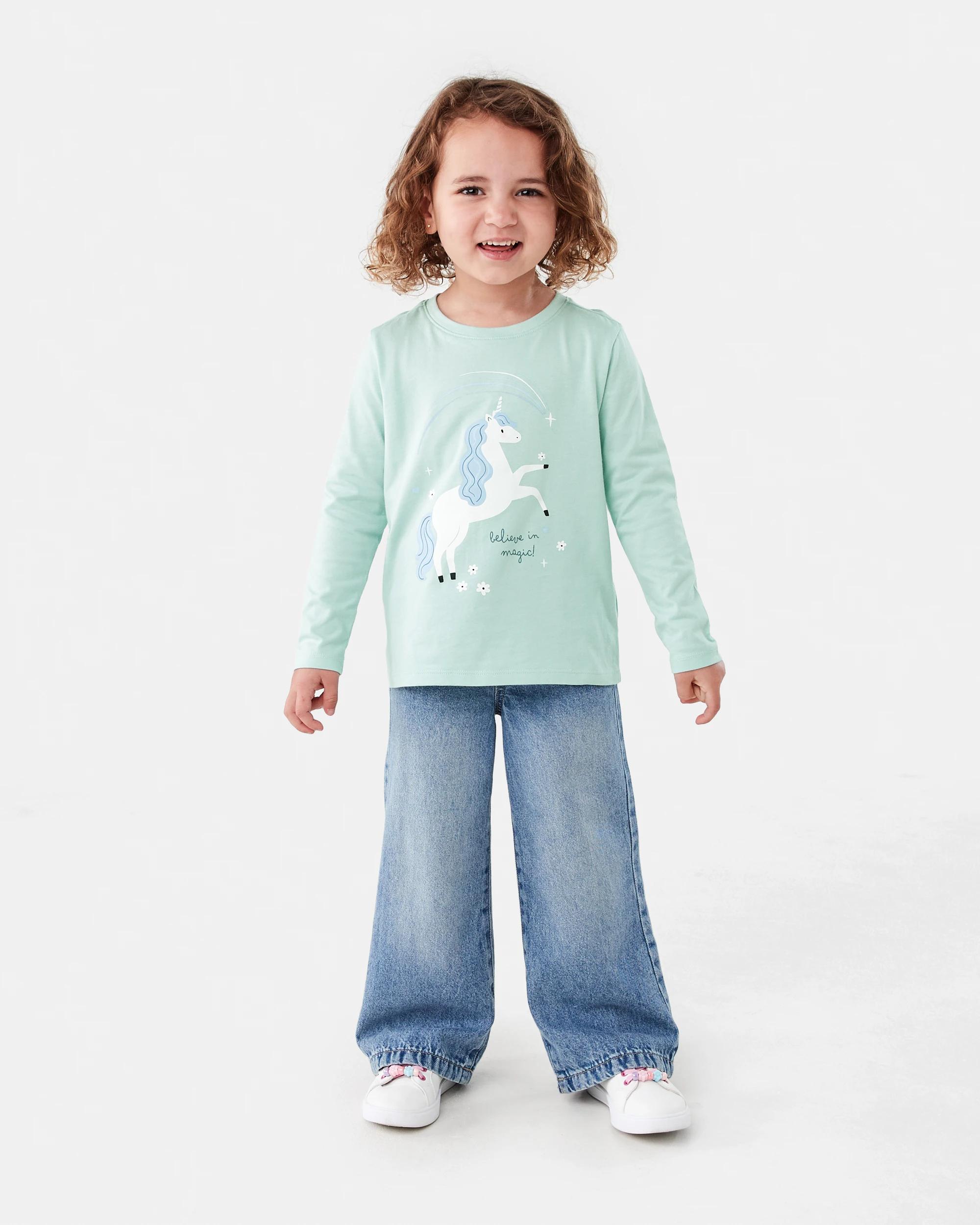 6 Print T-shirt Grn Unicrn, 6 of 7