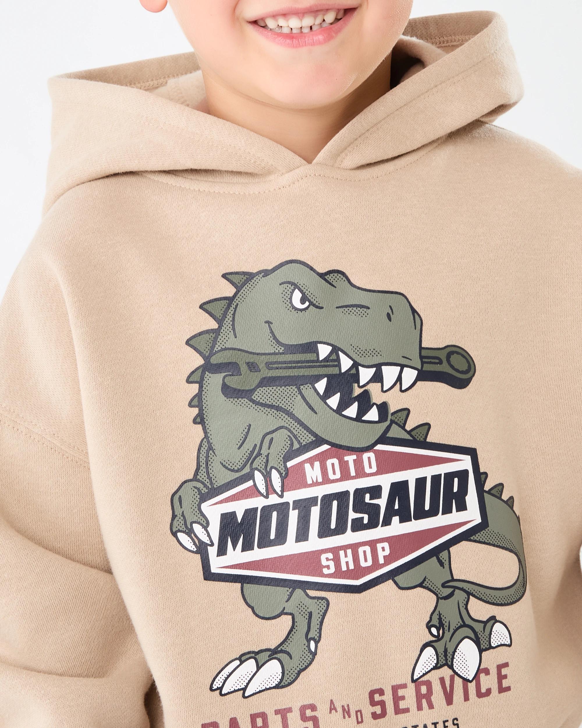 4 Oversize Print Hoodie Brn Dino, 4 of 6